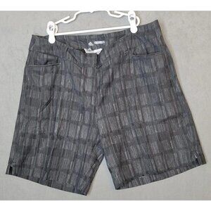 Adidas Womens 14 Golf Shorts 6.5" Inseam Performance Activewear Black Gray, GUC!